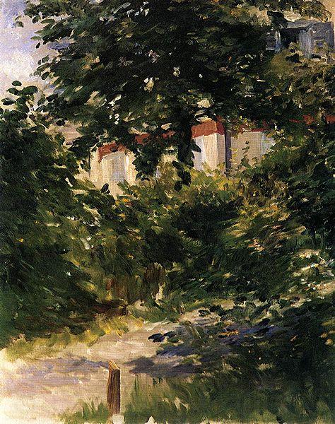 Edouard Manet Gartenweg in Rueil Germany oil painting art